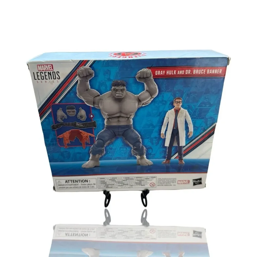 Marvel Legends Gray Hulk & Dr. Bruce Banner Action Figures Set: Hasbro